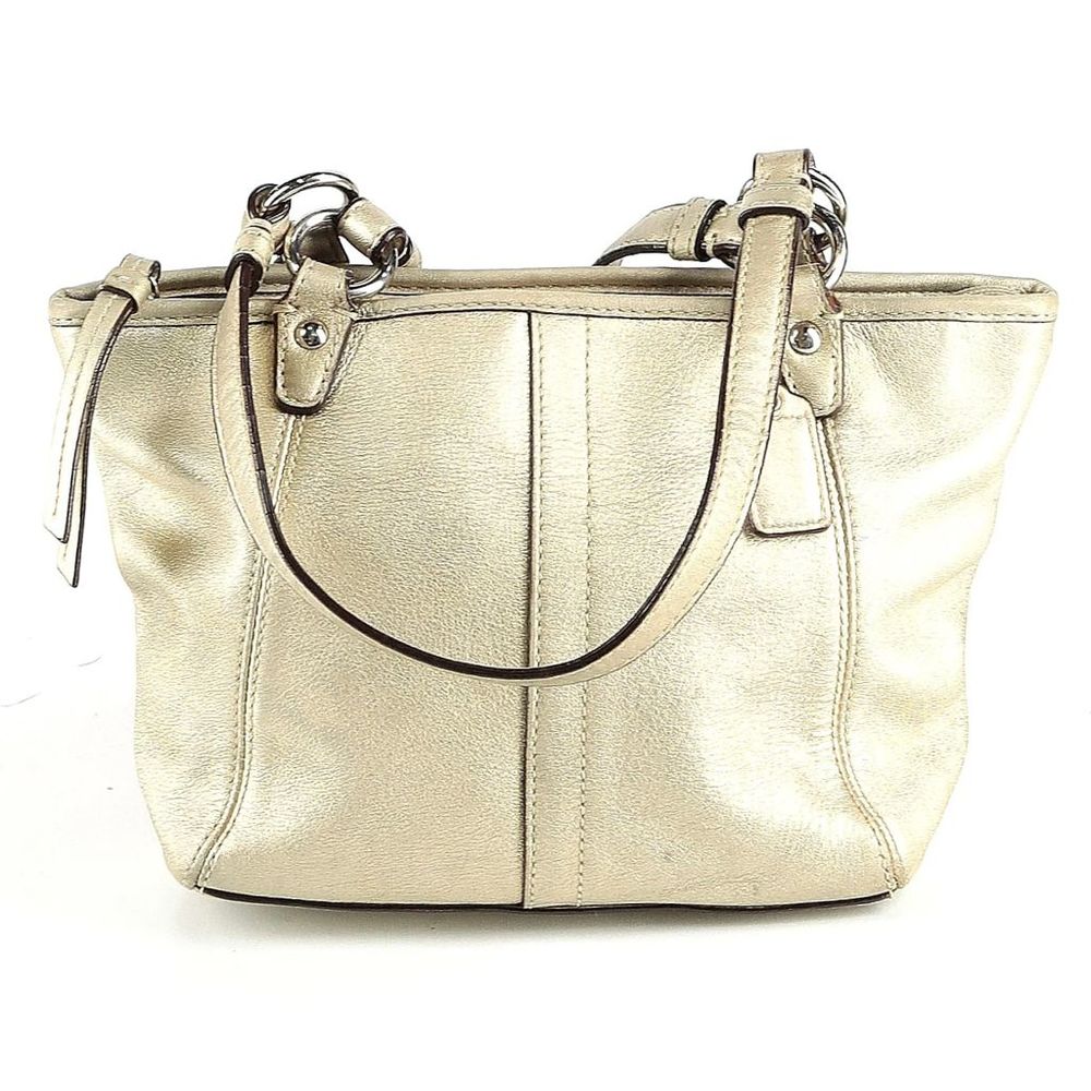 Y2K Coach Metallic Gold Minibag Tote Shoulder Bag